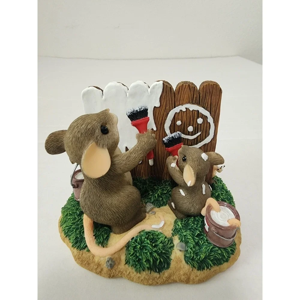 Vintage Charming Tails Daddy's Little Helper 89/376 Mouse Figurine Fitz & Floyd